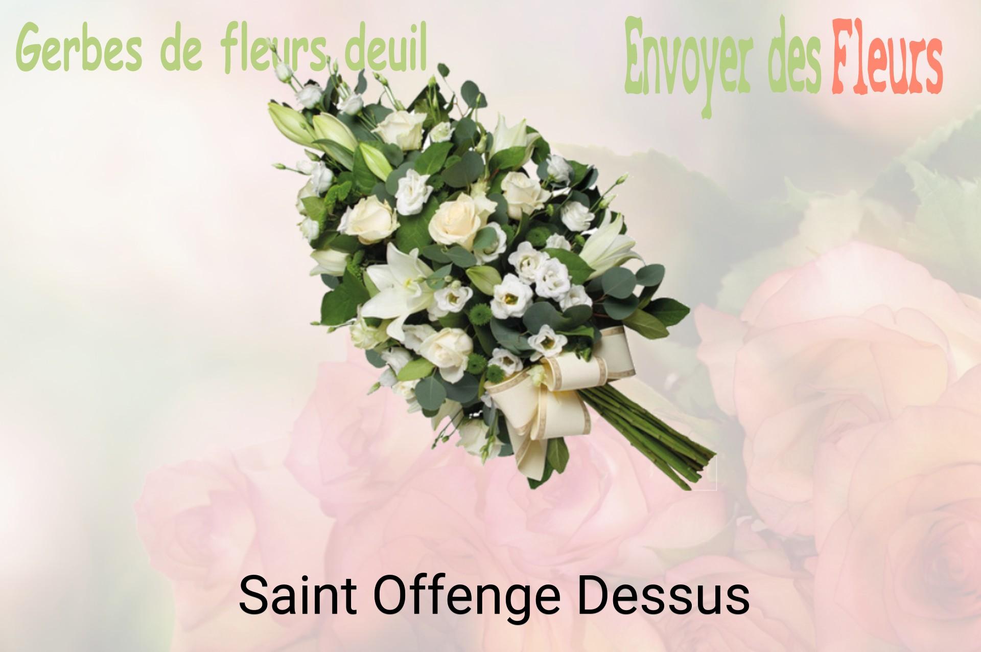 Gerbe de fleurs de deuil livrée à Saint-Offenge-Dessus